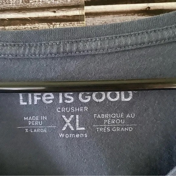 Life Is Good The Art of Optimism Short-Sleeved V-Neck Crusher Tee Size XL - Picture 6 of 6